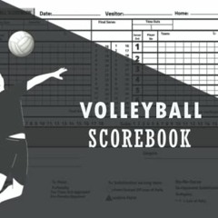ACCESS EPUB 📙 Volleyball Scorebook: volleyball game record keeper book for middle sc