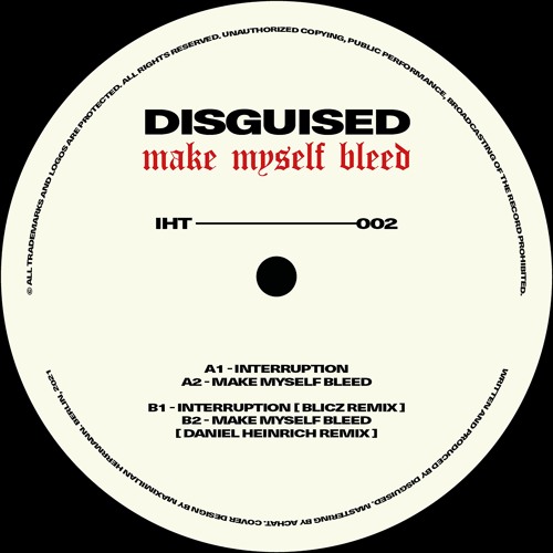 Premiere: Disguised - Interruption (Blicz Remix) [IHT002]