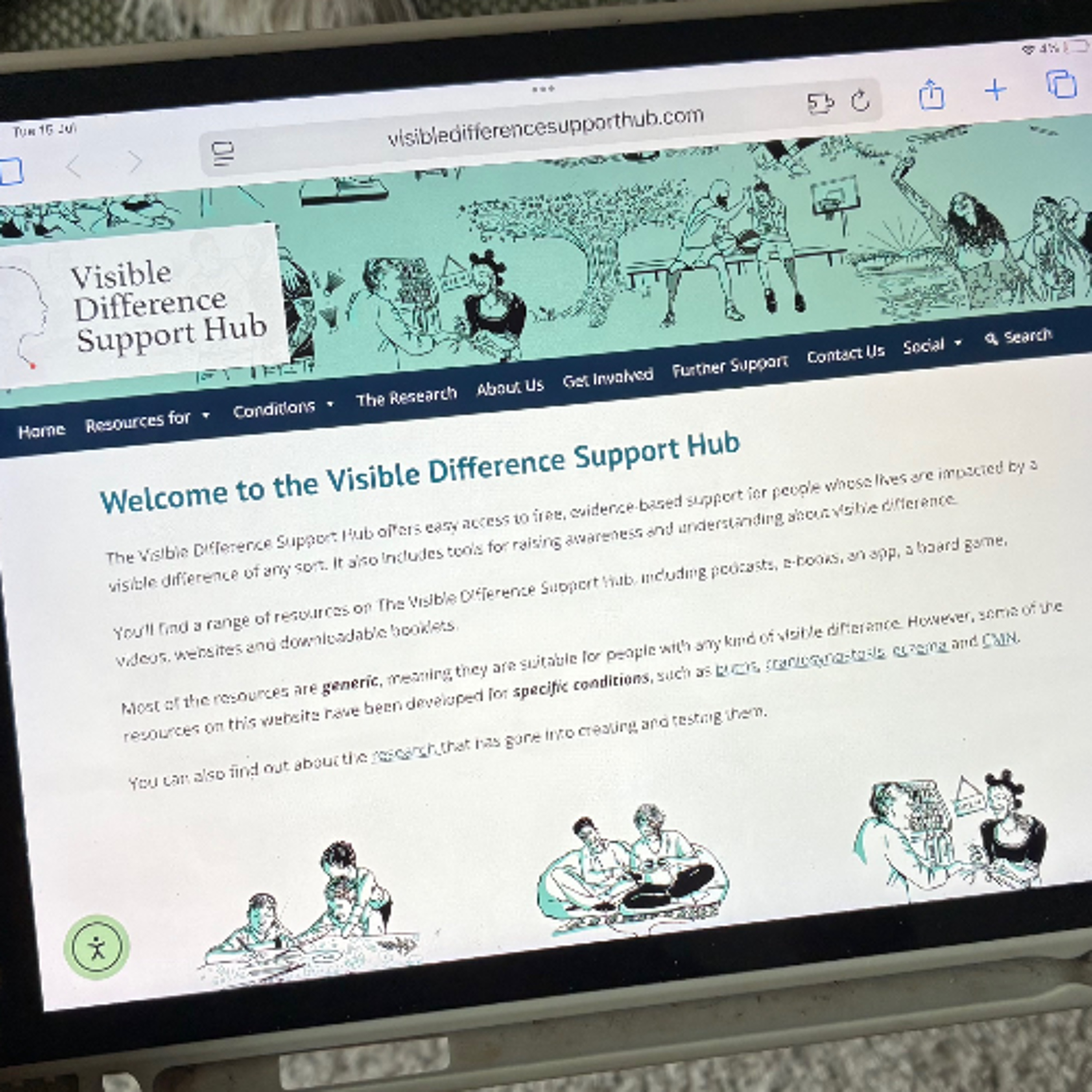 102. The Visible Difference Support Hub