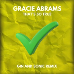 Gracie Abrams - That's So True (Gin and Sonic Remix)