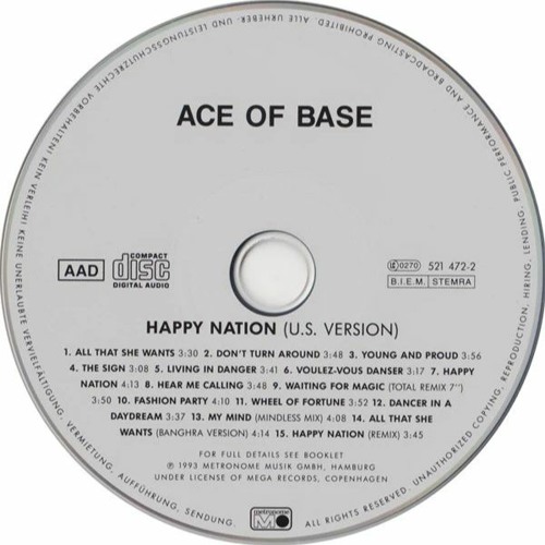 Stream Ace Of Base, Happy Nation //FREE\\ Full Album Zip by Khalil | Listen  online for free on SoundCloud