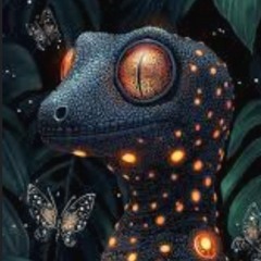 Glowing gecko