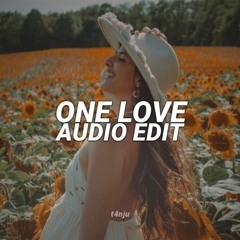 one love - shubh [edit audio]