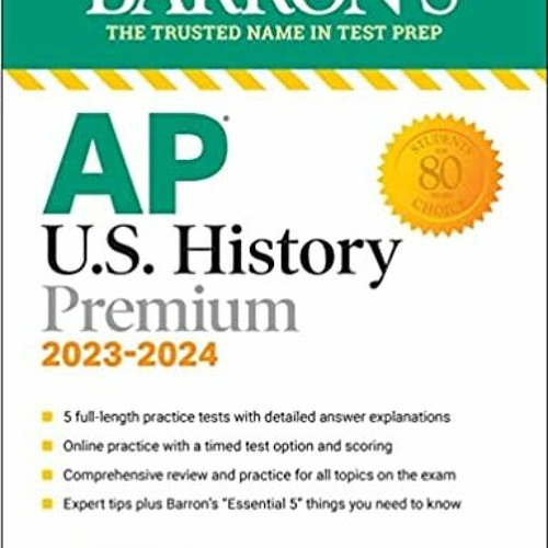 Stream READ⚡️PDF ️eBook AP U.S. History Premium, 20232024 5 Practice
