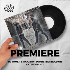 PREMIERE: Dj Tomer & Ricardo ─ You Better Hold On (Extended Mix) [My Other Side Of The Moon]