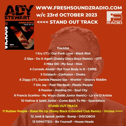 FRESH SOUNDZ Radio Show Ady Stewart w/c 23.10.23