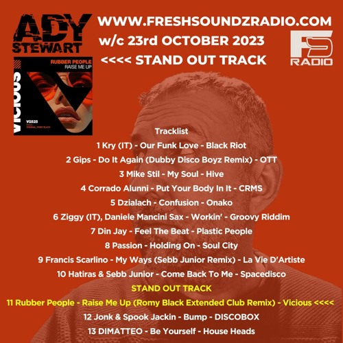 FRESH SOUNDZ Radio Show Ady Stewart w/c 23.10.23