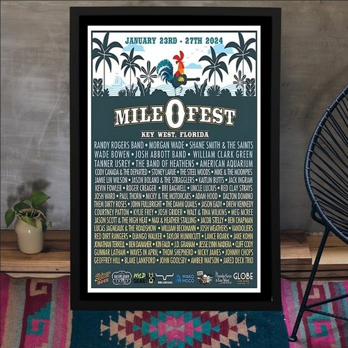 Stream Mile O Fest Key West Florida 1232024 Poster by Hoolatee