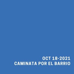 Oct 18 de 2021/Caminata por el barrio