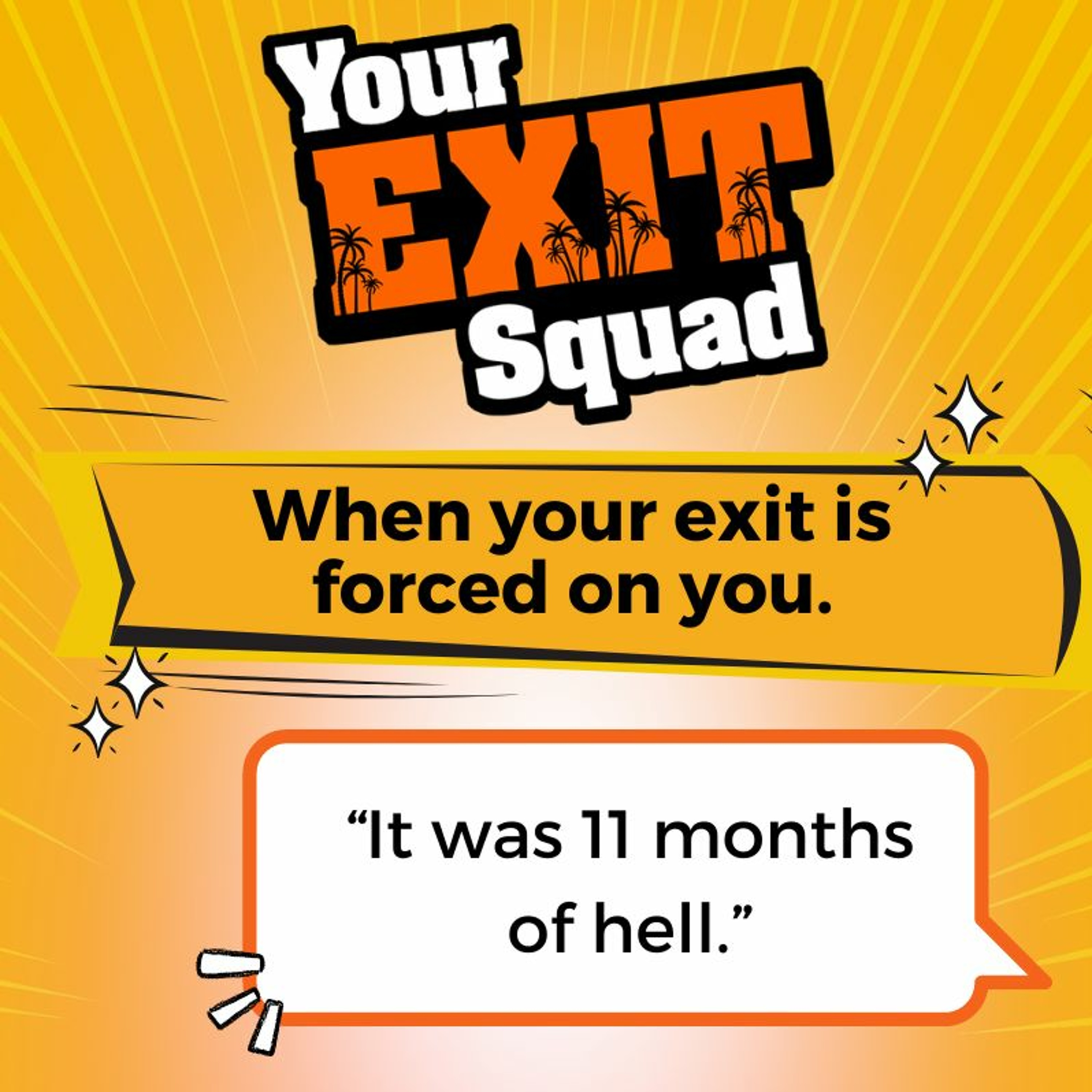 YES Ep 109 When your exit is forced on you. Guest Tracey Starr