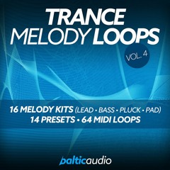Trance Melody Loops Vol 4 (16 Melody Kits, 64 MIDIs, 14 Presets for Spire & Sylenth1)