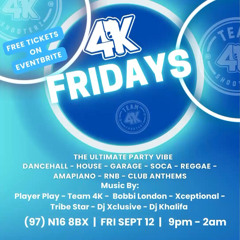 Dj Xclusive CoolNSmooth Starboi Blacks #4KFridays LIVE AUDIO 12.09.2025