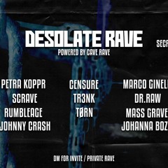 Johnny Crash DESOLATE.RAVE By.CaveRave HardTechno Live Sett 175bpm