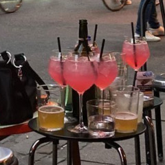 Beer garden and a vape