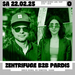 Pardis b2b Zentrifuge @ Odonien Records invites TechnoTechno | 22.02.2025 DDR