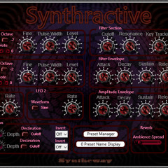 Synthractive VST VST3 Audio Unit Subtractive Synthesizer Leads Pads Basses Keys Atmos Soundscapes