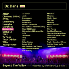 Beyond the Valley 2025. Dr. Dans. 1pm - 2pm