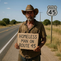 Homless man on route 45