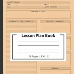 READ Lesson Plan Book: Undated Curriculum Planner for Teachers & Homeschool