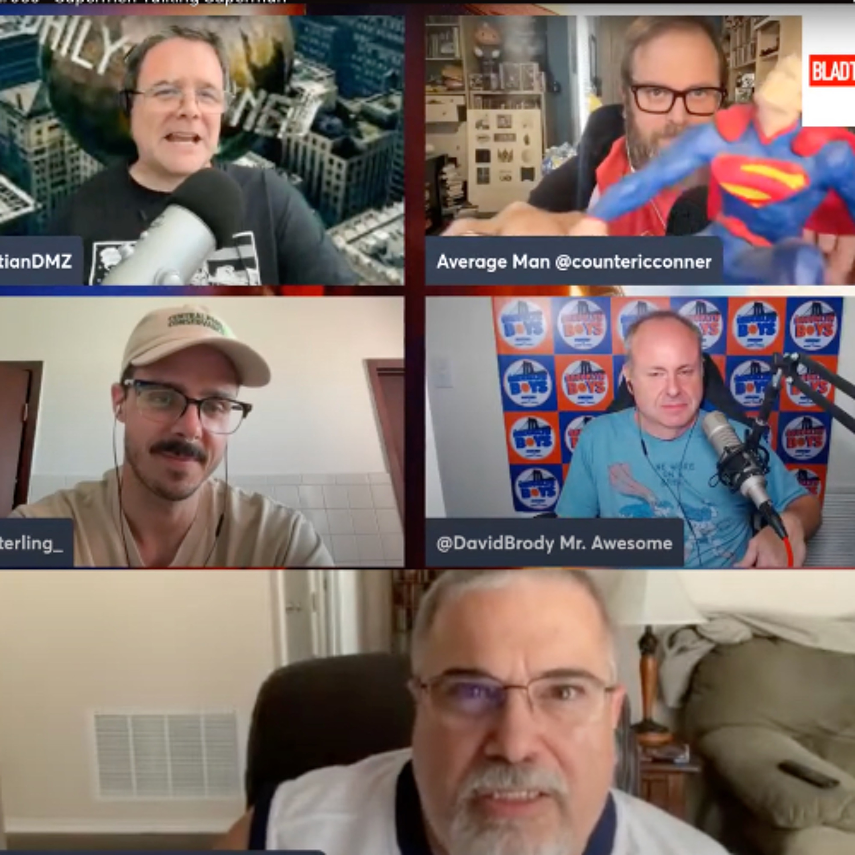 Bladtcast #650 - "Supermen Discussing Superman" (with Will Sterling, Eric Conner, David Brody & John Nolan) episode artwork
