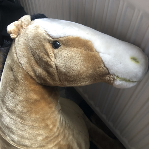 Groot eenhoorn pluche paard blauw - knuffel • Mijn Knuffel