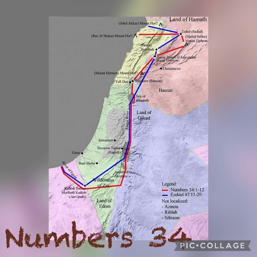 Map In Numbers 34 Stream Numbers 34 - The Appointed Boundaries of Canaan by COGA Knows ...