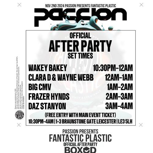 Passion Presents Fantasic Plastic Offical After Party Opening Wakey Bakey.WAV