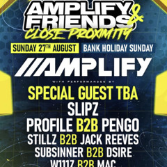 Amplify and friends close proximity entry DJ SCAERCROW