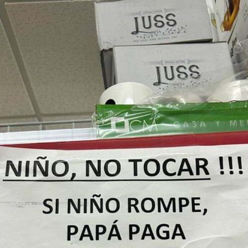 mirar pero sin tocar