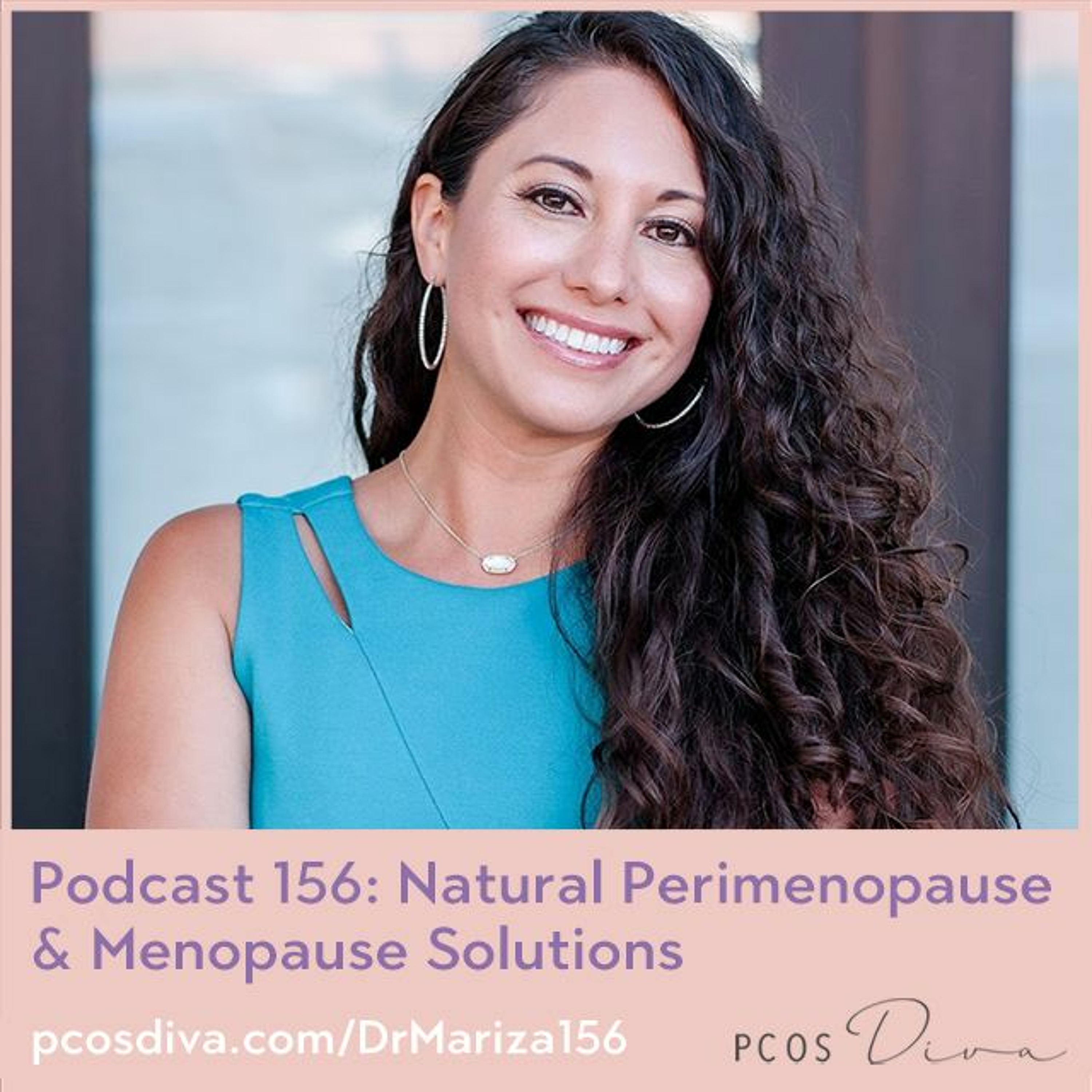 cover of episode 156- Natural Perimenopause & Menopause Solutions