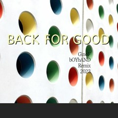 BACK FOR GOOD  Ginof BOYBAND Remix 2023 A