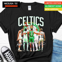 Boston Celtics Team Players Signatures Shirt