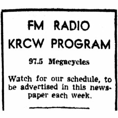 KRCW-FM Santa Barbara - Call Sign (1963)