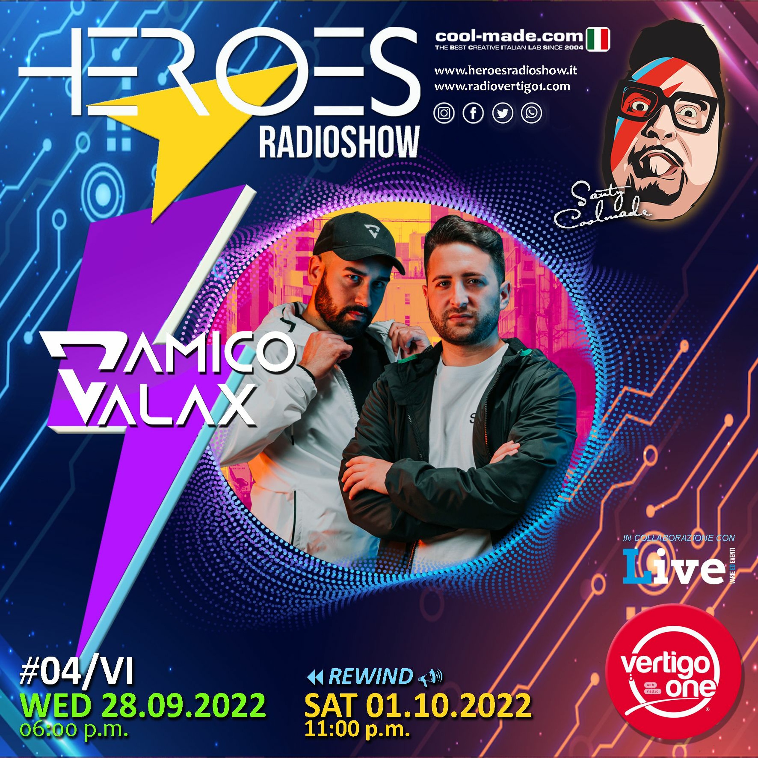 #04/2022-23> HEROES RadioShow - Special Guest D'AMICO & VALAX episode artwork