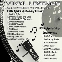 Insanity Vinyl Legends Weekender April 2023 Classic Hard House