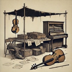 そして全ては色あせてゆき for violin, cello, conductor/pianist and 2-ch electronics on stage (2024)