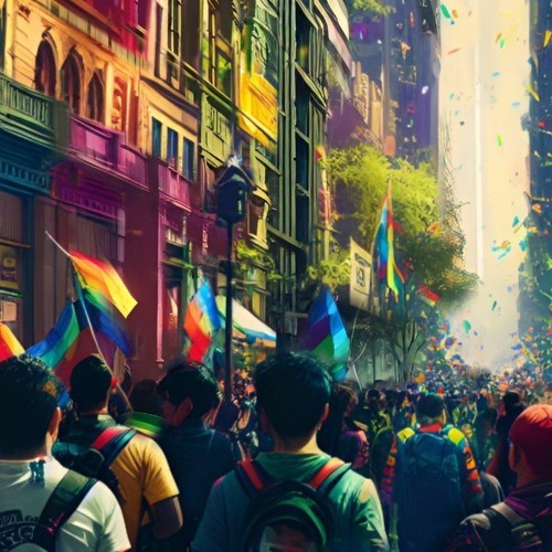 Cops at Pride Parade