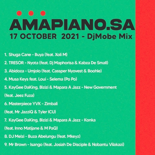 Amapiano October 17 Mix 2021 – DjMobe