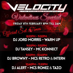 MC TAZO B2B RONEZ - DJ ALERT - VELOCITY VALENTINES  SPECIAL