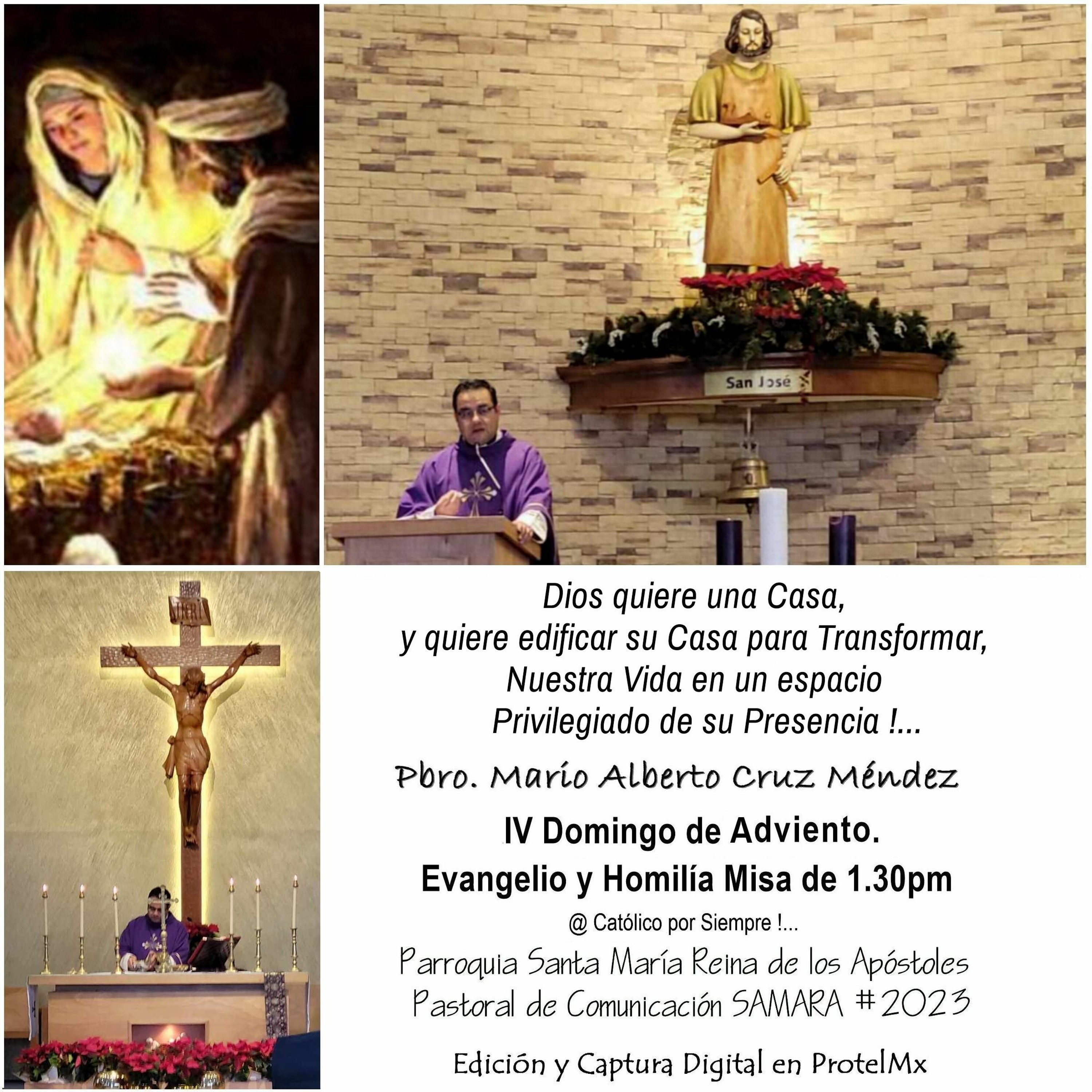Podcast # 937 - Evangelio y Homilía del 24 de Diciembre, 2023 - Pbro. Mario Cruz - #SomosSamara