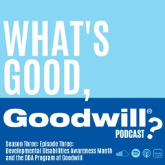 S3E3:  Developmental Disabilities Awareness Month And The DDA Program At Goodwill
