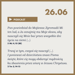 Poranek ze Słowem na 26 czerwca 2025