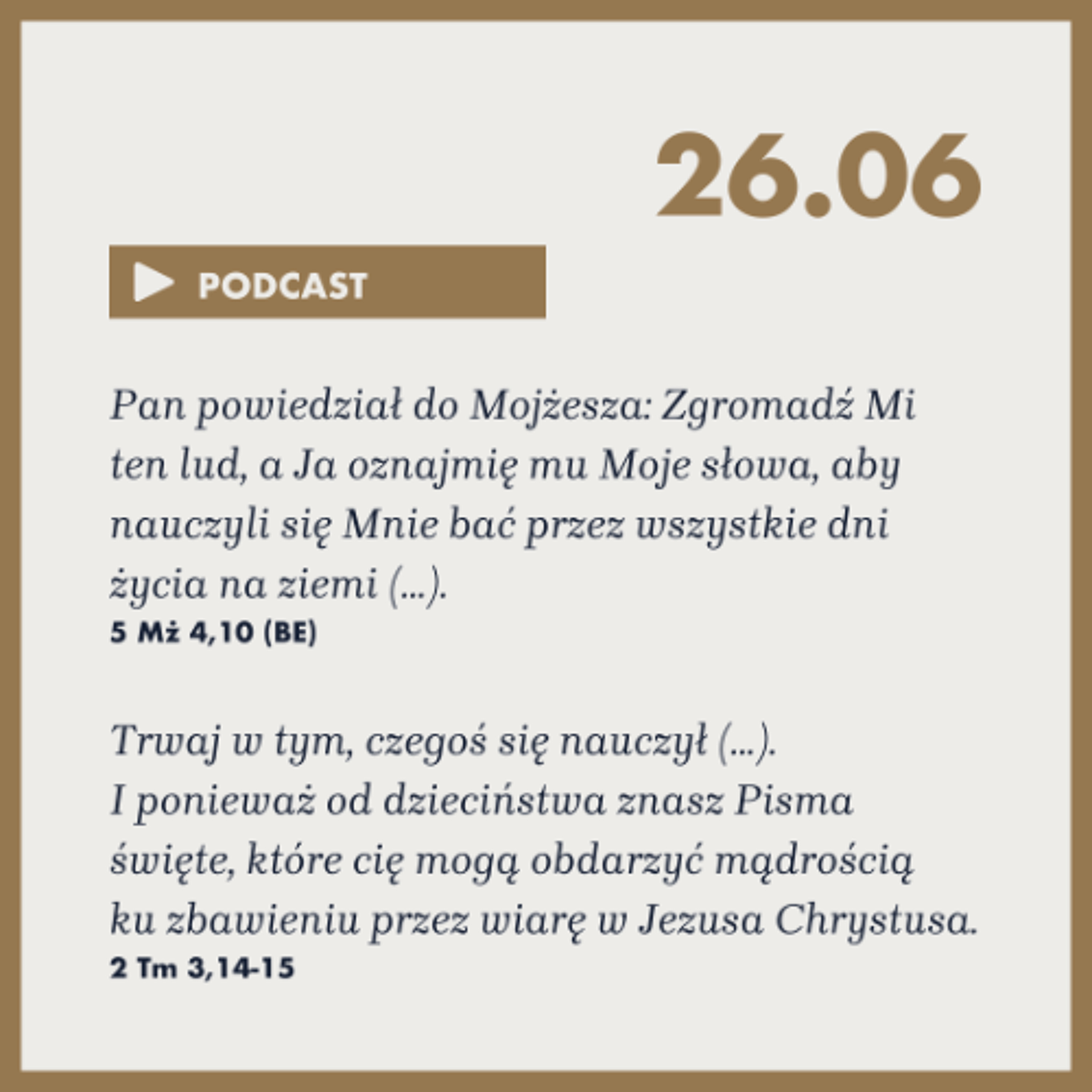 Poranek ze Słowem na 26 czerwca 2025 episode artwork