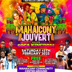 SOCA KINGDOM SAT FEB 15TH MAHAICONY CENTER GROUND BOBBY KUSH & RAYVON