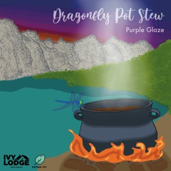 Dragonfly Pot Stew - Purple Glaze