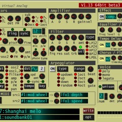 【Synth1+α】PCエンジン版「上海」BGMより、テクノっぽい"メロディ２"