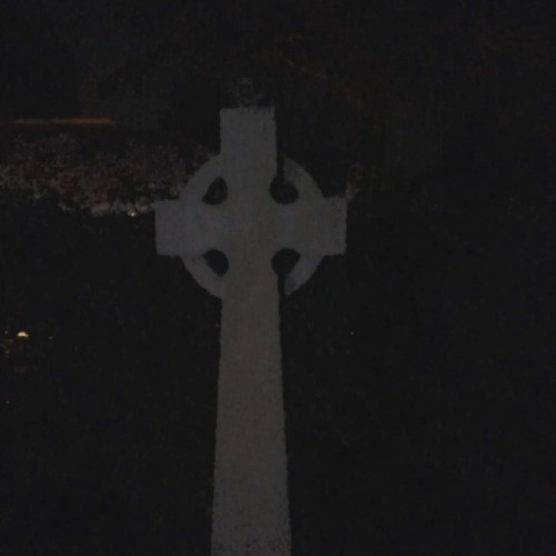 cemetery at night