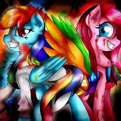 Cupcakes and Rainbows by Magpiepony