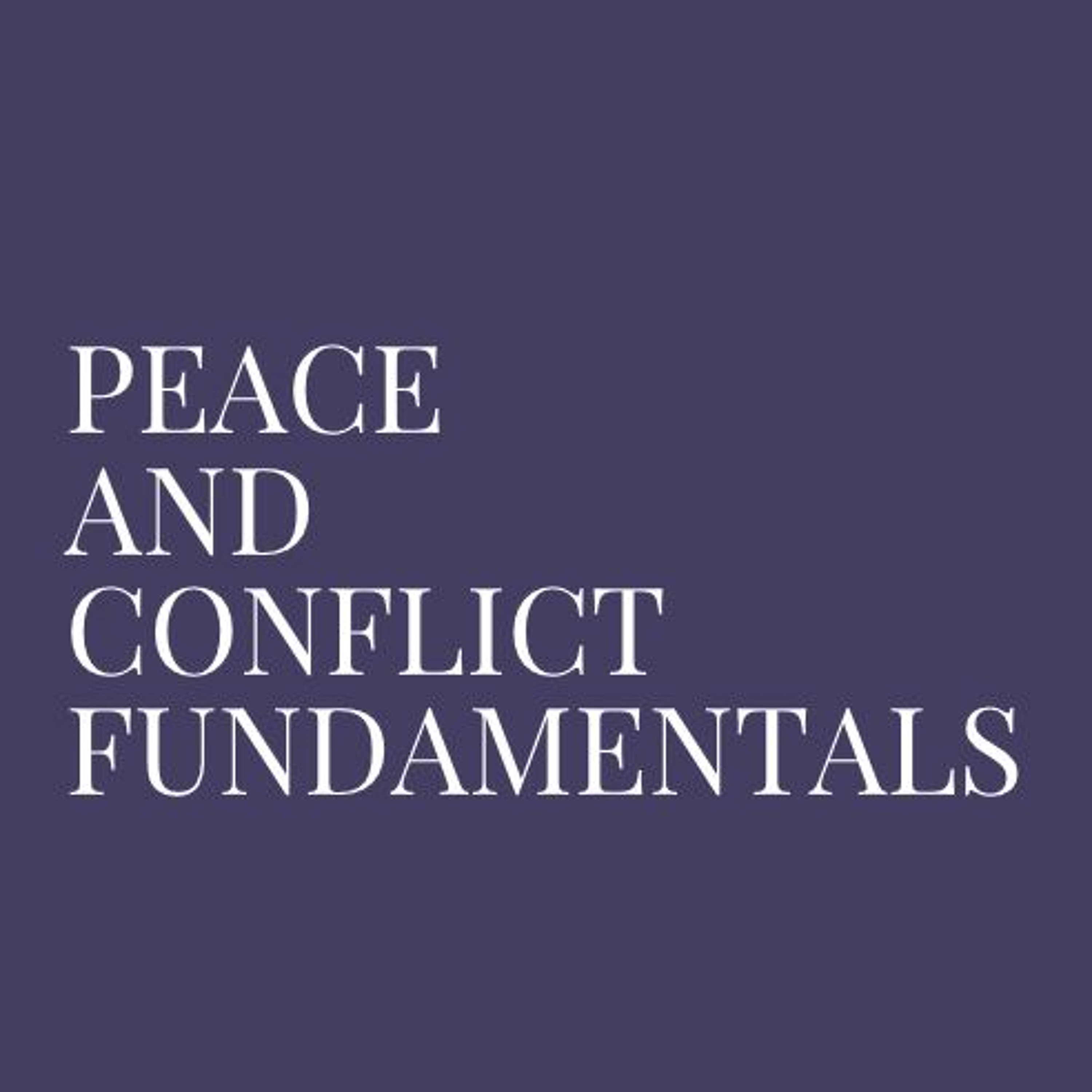 Peace and Conflict Fundamentals