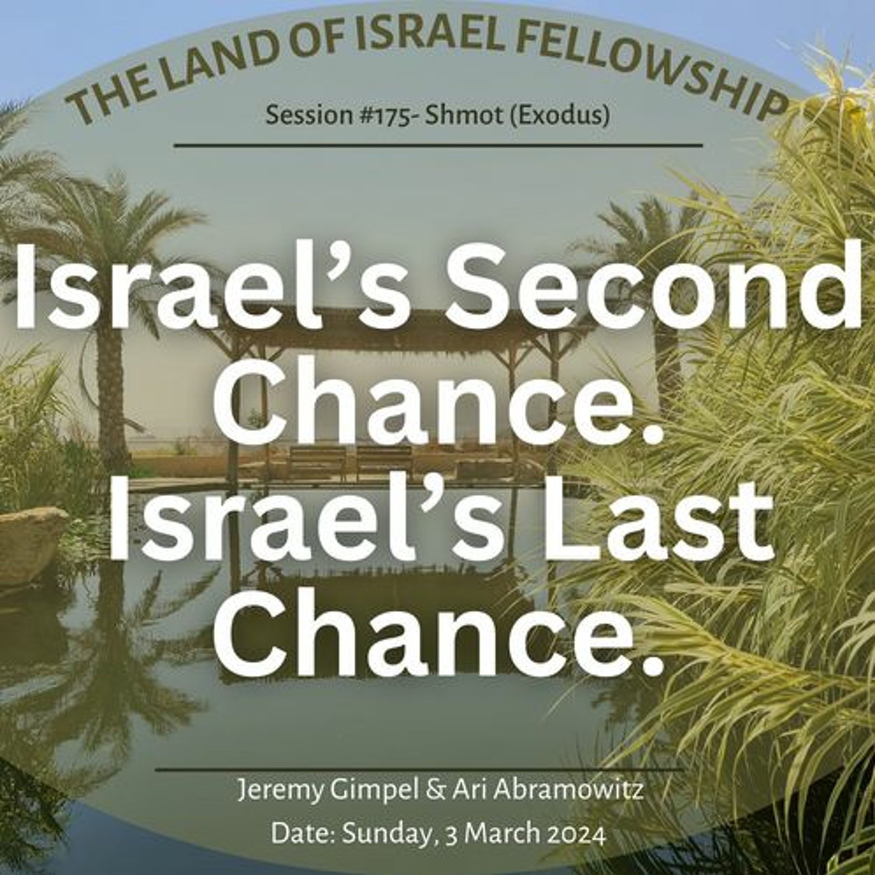 Israel's Second Chance. Israel's Last Chance.: The Land of Israel Fellowship